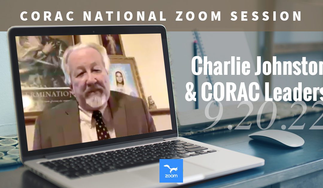 CORAC National Zoom Session 1 (Video)